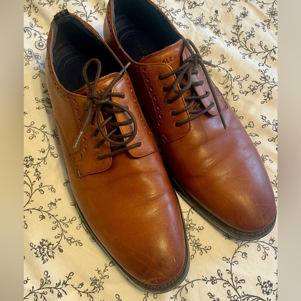 Cole Haan Tan Leather Men's Oxfords